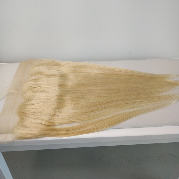 Single-Donor Blonde 613 Frontal Human Hair - 18\